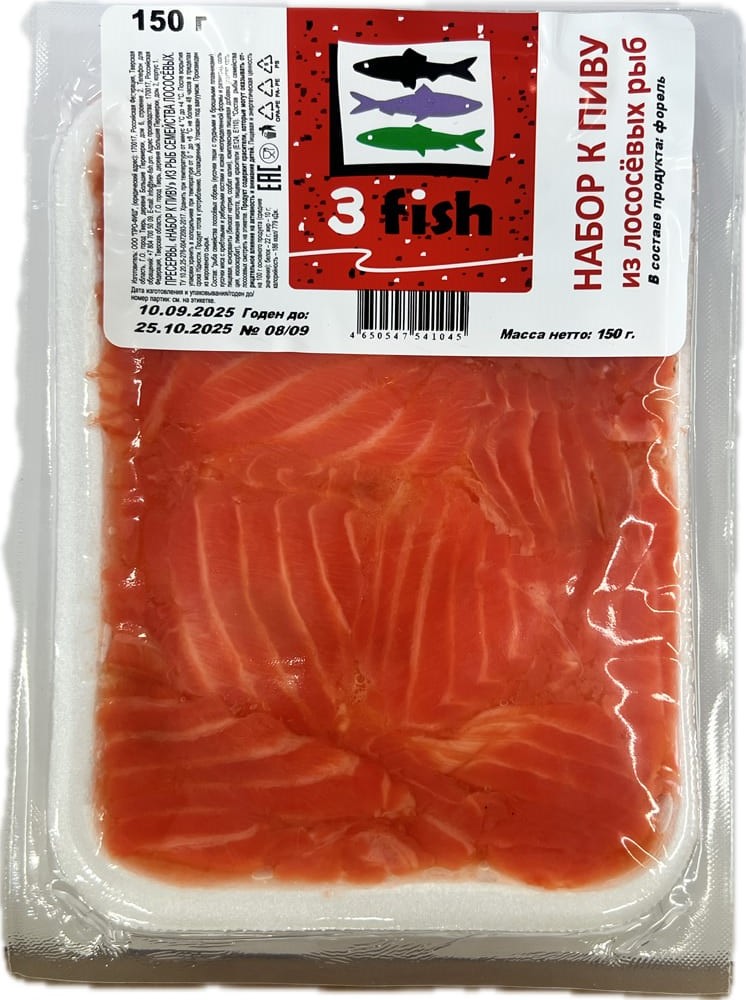«Набор к пиву» из лососевых рыб, 150г