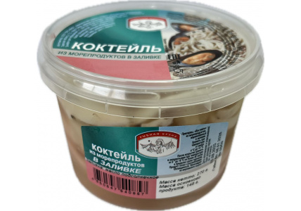 Коктейль из морепродуктов в масле, 270г