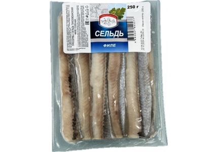 Сельдь филе без кожи В/У, 250г