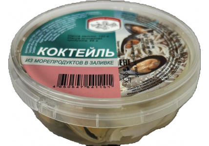 Коктейль из морепродуктов в масле, 120г